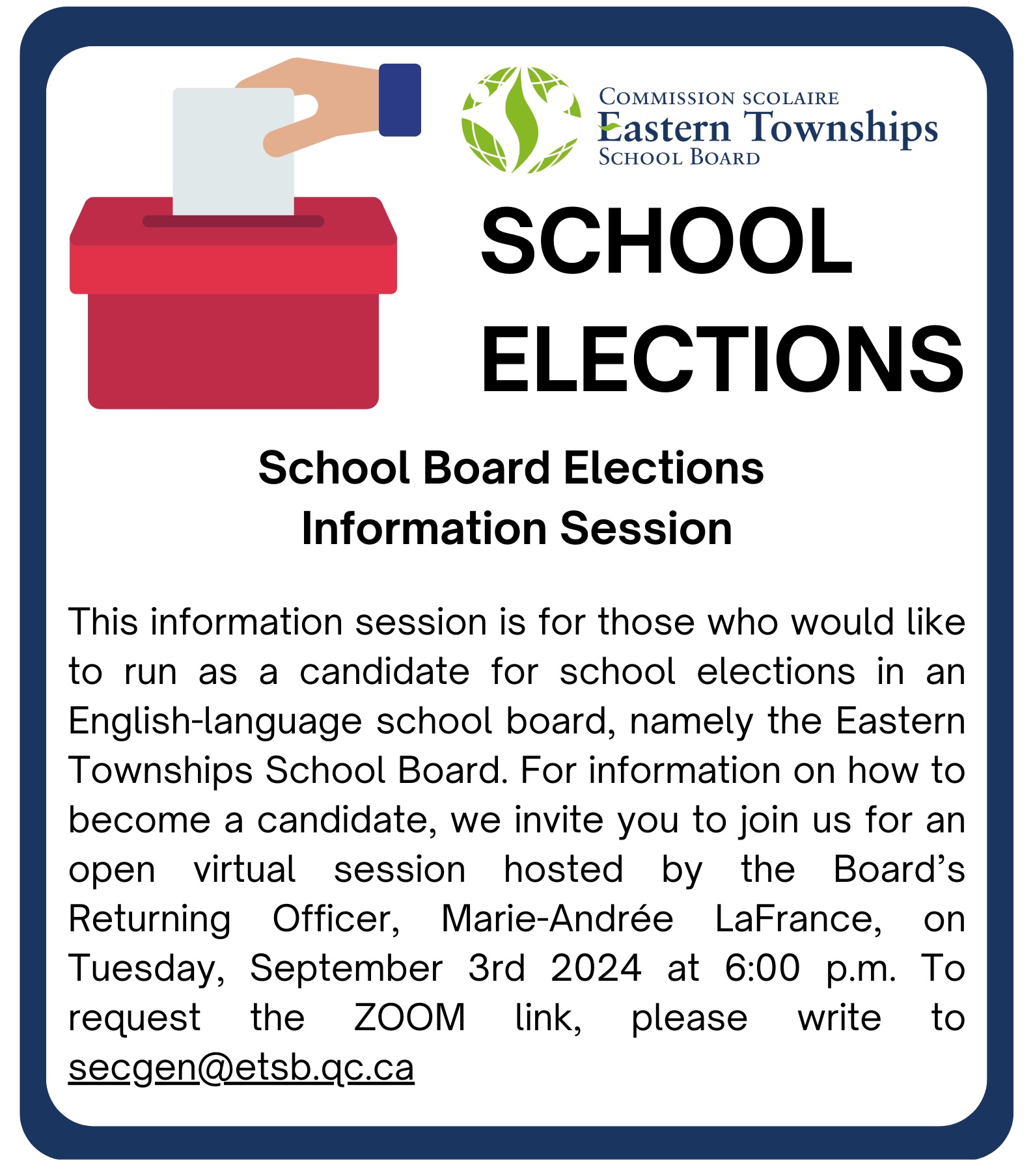 SCHOOL ELECTIONS - Candidates - 1